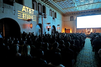 AT&T sponsored the largest panel room, located just off the lobby at the Hollywood Roosevelt. The room hosted discussions with the cast and crews of Scandal, Stranger Things, It's Always Sunny in Philadelphia, and more, as well as a Bored to Death reunion and a political conversation with Sarah Silverman and columnist Frank Rich. On curating the panels, Fox said, “We just thought, who do we love, and how can we present them in a way that our readers would want to see?”