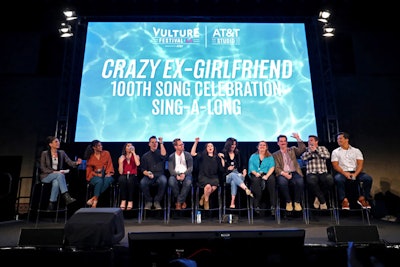 Other popular panels included a sing-a-long with the cast of the CW's Crazy Ex-Girlfriend. “One of the most exciting pieces of Vulture Festival is access to the brand and all it stands for—and we do it in a really unique way,” said Norwood. “We combine smart and zany in the subject matter, and our talent lineup represents what’s most timely in entertainment.”