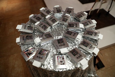 Guests could take their polaroids home in mini silver frames, branded with the title of the event.