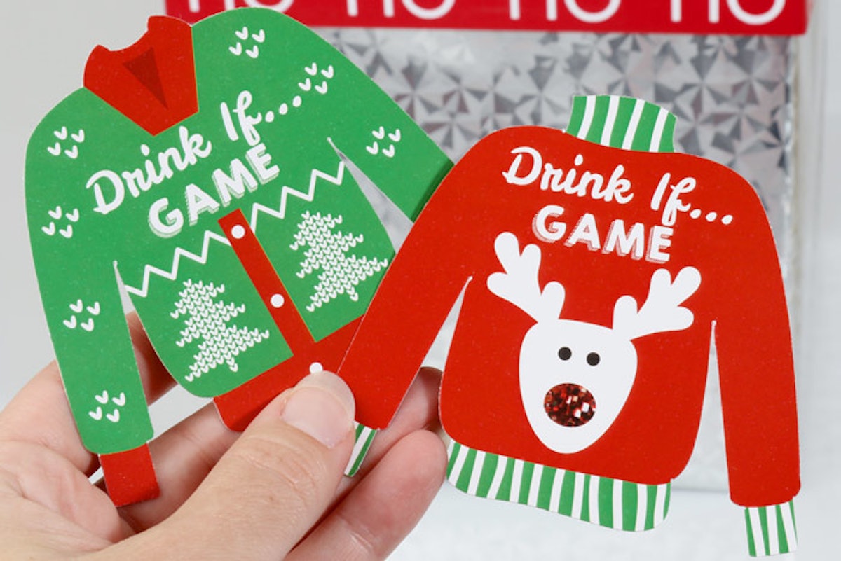 Drinking game christmas outlet sweater