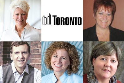(Pictured, top row from left): Heather Broll, City of Toronto, Francine Miller. (Bottom row from left) Jeff Rogers, Johanne Bélanger, Virginia Ludy.