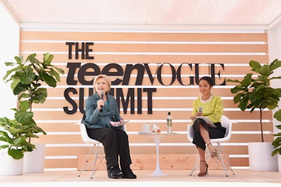 For the opening keynote session on Saturday, 17-year-old actress and activist Yara Shahidi interviewed Hillary Clinton. Clinton repeatedly emphasized the importance of getting young people to vote in the 2018 midterm elections. “We are facing a concerted effort to turn back progress. … This is not some abstract civic engagement. This is a burning house,” she said. “The fire’s not that big yet and there still is a lot of time to put it out. It will only be put out by people standing up, claiming their rights and their values again—and getting out to vote.”