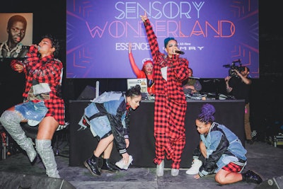 Rapper and choreographer Sharaya J performed at the event.