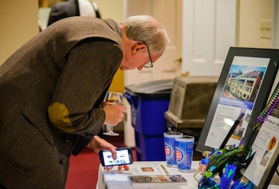Donors can explore your silent auction area to view items in person.