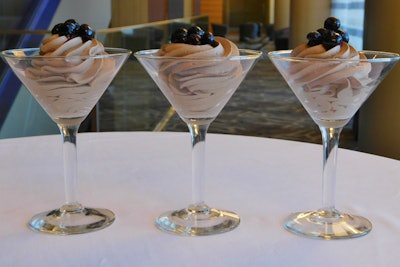 And don't forget dessert, of course. An array of guilt-free options is available at the Westin Galleria Dallas, including dairy-free dark chocolate mousse with blueberry compote (pictured), a fresh fruit martini topped with non-dairy chantilly, honey yogurt with toasted pecans, and dairy-free strawberry mousse with granola crumbles.