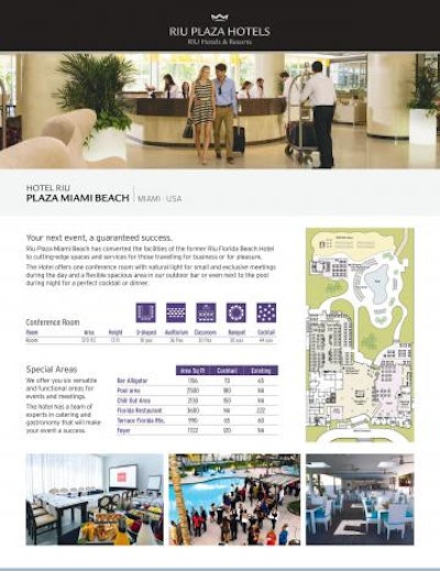 Riu Plaza Miami Beach Hotel Floor Plan