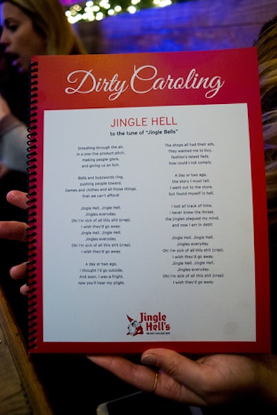 The pop-up hosted games and activities such as dirty carol sing-alongs, inappropriate Christmas trivia, and ho ho bingo.