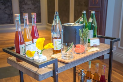 For corporate meetings, the Darcy near Dupont Circle has partnered with local business Element [Shrub] to offer a seltzer bar. During a meeting break, guests can head to the bar to create their own flavored seltzer using a shrub (a.k.a., drinking or cocktail vinegars) of their choosing. Shrub flavors include chai pear, cranberry hibiscus, blood orange saffron, and more.