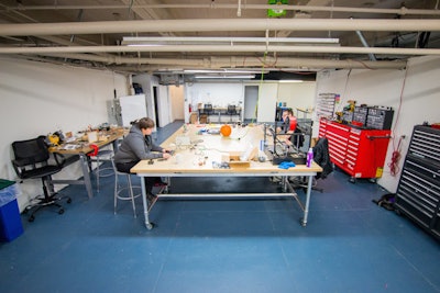 Production Glue’s internal research and development incubator, GlueLab, is located in the basement of the company’s New York office.