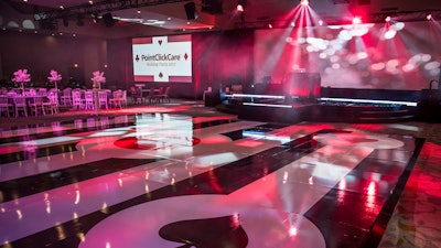 Westin Harbour Castle production design with custom decal dance floor