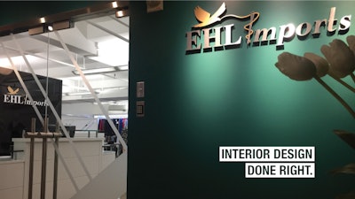 EHL IMPORTS SHOWROOM 17’: Full service interior design