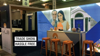 MLB TRADE SHOW BOOTH 17’: Full service graphic design, prints, fabrication & install