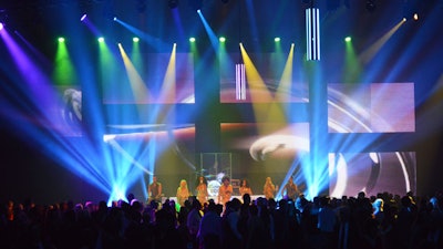 Custom LED Staging at the MTCC for 10 Piece Showband