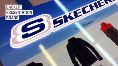 SKECHERS PRESENTATION BOARD 17’: Full service graphic design, prints, fabrication - ANOM studios for Amarex Group