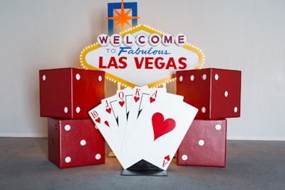 Las Vegas casino-theme props, price available upon request, available in Southern California and Nevada from Bob Gail Special Events