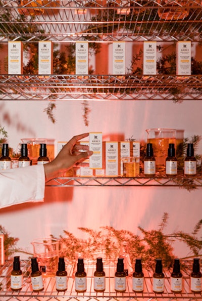 The pop-up space was designed to be Instagram-friendly and to highlight the product. Boxes of the new Powerful-Strength-Line-Reducing Concentrate serum were displayed throughout.