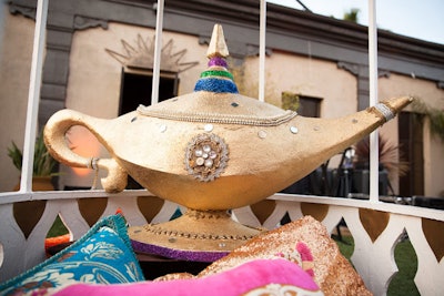 Genie lamp, price available upon request, available in Southern California and Nevada from Bob Gail Special Events