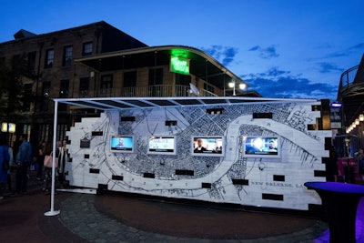 Visitors can enter the booths and tell their stories, while images or video content that’s related to their tale are projected in the background.