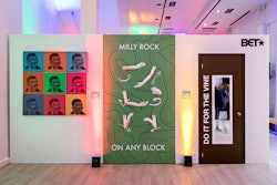 From left to right, a trio of installations drew inspiration from the Roll Safe thinking meme, the Milly rock dance, and the “Do It For The Vine” Vine. 'Our biggest challenge in bringing these memes to life was working around the fact that our access to the content itself was seriously limited,' Lundy said. 'We had to approach each meme and understand how it could creatively translate into a work of visual art—while still communicating the meme’s essence to make it inherently recognizable to visitors of our experience.'