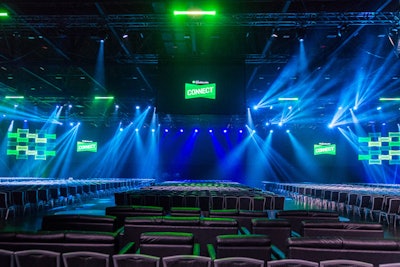 In addition to traditional seating, the main space offered couches and oversize chairs.