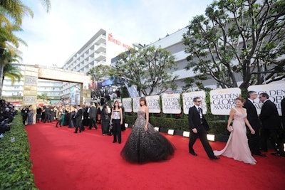 The Beverly Hilton hosts more than 150 red carpet events per year, including the Golden Globes.