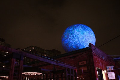 A signature installation for the festival this year gives the Distillery District its very own moon. Moonburn, by Netherlands-based artist group Stichting Barstow, offers a replica of a moon that offers a blue-green shine thanks to glow-in-the-dark paint.