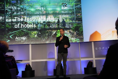 Before the sessions in the Espace C2, Sid Lee chairman and co-founder Jean-Francois Bouchard spoke about how hotels can facilitate experiential activities for guests, along with nine factors that could change the future of meetings.