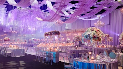 Crystal Dreamscape-Full event decor, production, lighting, draping and florals