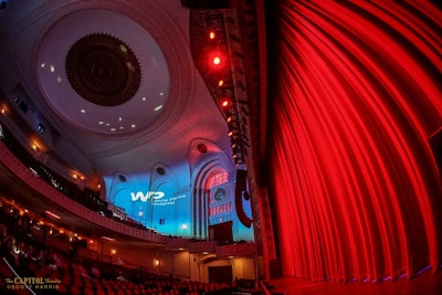 Red Curtain and Custom Wall Projections