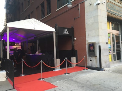 6 Underground Tent Entry Outside Red Carpet 3