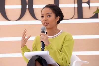 Yara Shahidi spoke at the inaugural Teen Vogue Summit in December.