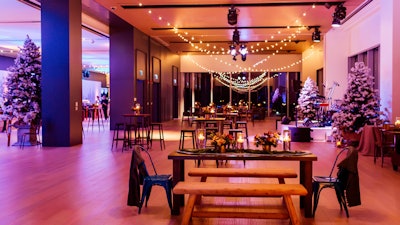 A magical indoor space for winter holiday parties. Photo: Indigo Event Photography
