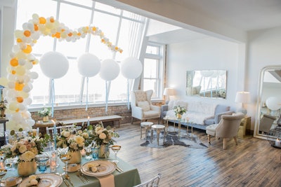 The brunch was held at DL Loft, Lilly's Paris-inspired event venue in Chicago's Lakeview neighborhood.