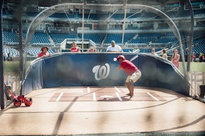 Swing for the stands with aon-field batting practice