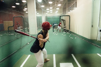 Give your guests the chance to hit inside the Nationals batting cages