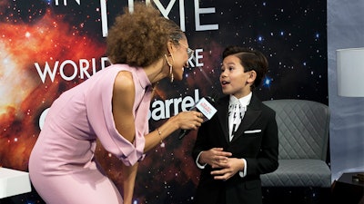 Deric McCabe at the Red Carpet Premiere for Disney's A Wrinkle in Time in Hollywood
