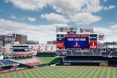 Display your company logo on the videoboard for guests to see throughout the ballpark