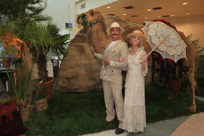 The multi-part event kicked off in the Science Center’s Ahmanson Building, where guests could pose with a live camel.