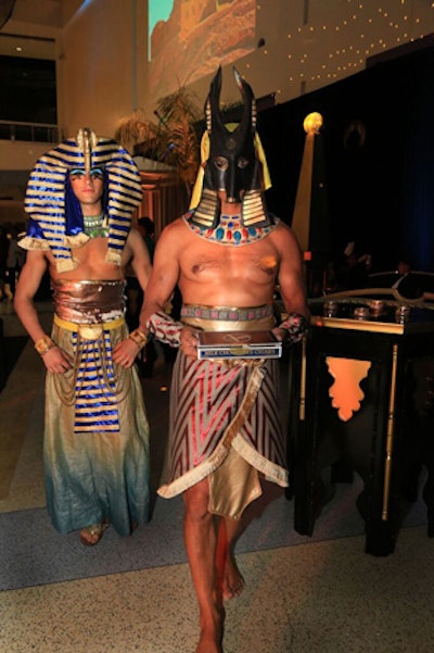 In a fun twist, an actor depicting King Tut himself attended the after-party.