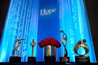 For the American Kidney Fund’s 40th anniversary gala in Washington, D.C. in 2011, the organization presented four awards, including those for Caregiver and Nephrologist of the Year. The awards themselves took on distinct shapes designed to reflect each category.