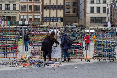 Earth Day New York’s Zero-Waste Woven Art Installation