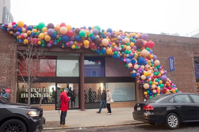 The museum, which is open April 5 to May 31 at a vacant space in Williamsburg, welcomes guests with a colorful balloon installation. The museum's preview for media and influencers took place March 29.