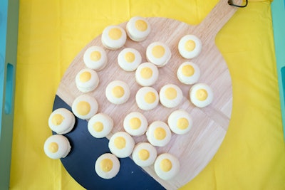 At the press preview on April 6, Bake Culture provided macarons designed to resemble eggs.