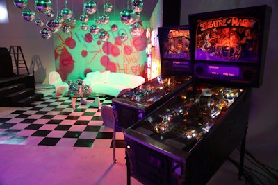 Arcade games from Arcade Amusements added a fun and interactive element to the room.