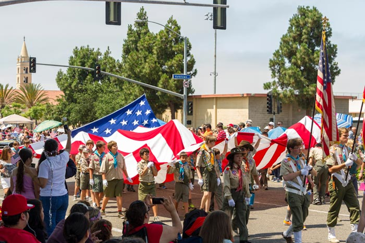 #5 Parade, Walk & Holiday Event (up from #7) Promoted as the biggest Independence Day celebration in Southern California, the event has come a long way since its debut in 1904 drew about 50,000 people; back then, it celebrated the arrival of the first electric passenger train linking the area with Long Beach and Los Angeles. These days, about 200,000 line the parade route each summer, and a three-day festival taking over Pier Plaza draws about 150,000 visitors. The fireworks bring in about 100,000 attendees. Next: July 4, 2018