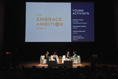 Actress Zoey Deutch chatted with Marley Diaz, founder of #1000BlackGirlBooks, as well as young activists Madison Kimrey and Naomi Wadler.