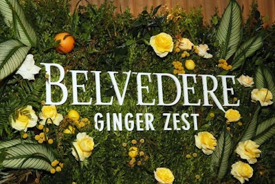On Tuesday, Belvedere Vodka launched its new Ginger Zest product with a V.I.P. event created by Jack Morton Worldwide at NoMad SoHo. Chef and wellness expert Candice Kumai hosted, and a step-and-repeat consisted of lemons, ginger, limes, and grapefruit—all ingredients that Ginger Zest is made with.
