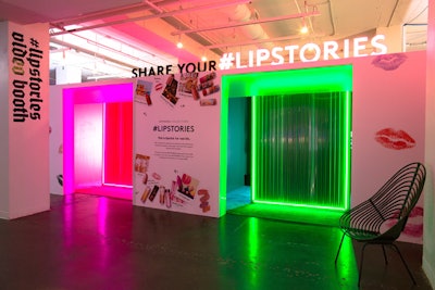 Sponsor Sephora Collection promoted its new Instagram-inspired lipstick collection by creating eye-catching video booths with question prompts where women could share personal stories.