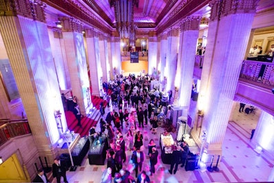 Nearly 2,000 guests dined on a variety of small plates inside the Lyric Opera of Chicago before the awards ceremony.