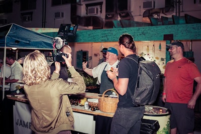 The chefs, including Esther’s Kitchen owner James Trees (pictured), were encouraged to create something that represented their culinary identity. The crowd size was kept small so that the chefs could try out new dishes that may not have been possible at a larger event.